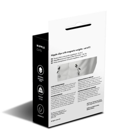 Prowler RED Klipsy z magnetycznymi obciążnikami, stal nierdzewna 8cm