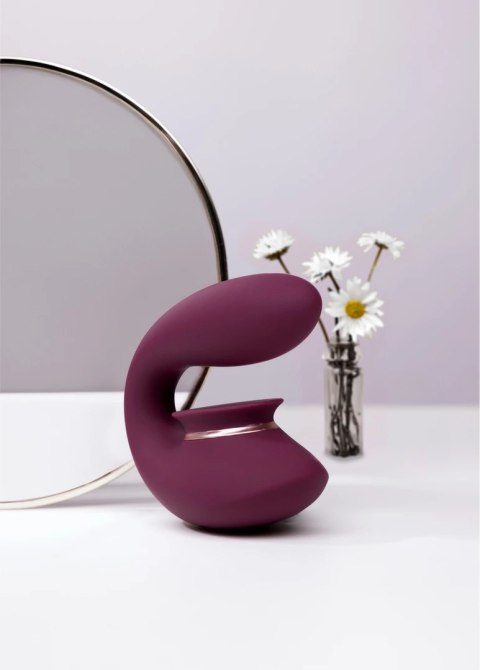 Shots Innovation Twitch 3 Urządzenie wielofunkcyjne ssąco-wibrujące USB Burgund