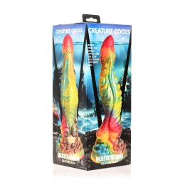 XR Brands Majestic Merman silikonowy model z przyssawką 26 cm tęczowy