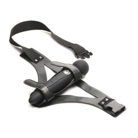 XR Brands Thunder Strap Wand - uprząż na udo z regulacją, czarna
