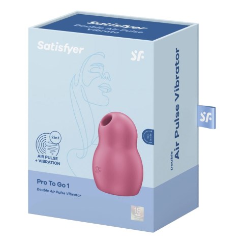 Satisfyer Pro To Go 1 - Kompaktowe urządzenie z podwojną pulsacją powietrza