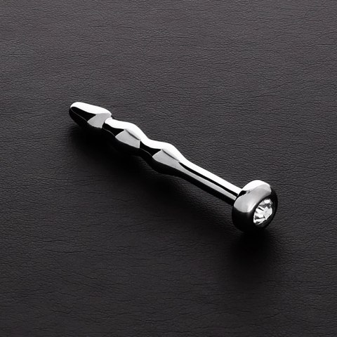 Steel Plug Rose - stalowa wtyczka anatomiczna z ozdobnym kryształem 75 mm