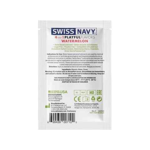 Swiss Navy 4w1 Żel Intymny Arbuzowy 5ml Bez Parabenow i Cukru
