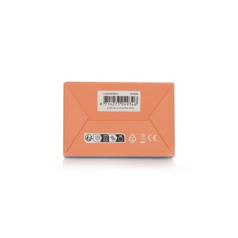 Loveline Blue Horizon kompaktowy wibrator mini, żebrowana powierzchnia