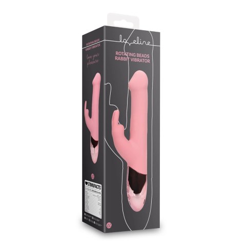 Loveline Pink Arabesque - Wibrator z obrotowymi koralikami, rożowy
