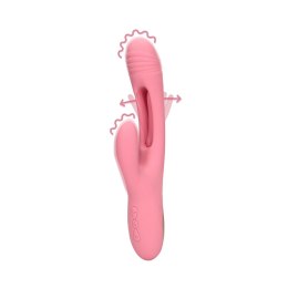 Loveline Pink Arabesque - wibrujący masażer punktu G z funkcją kroliczka