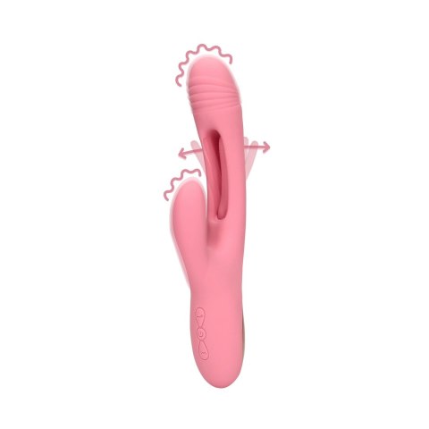 Loveline Pink Arabesque - wibrujący masażer punktu G z funkcją kroliczka
