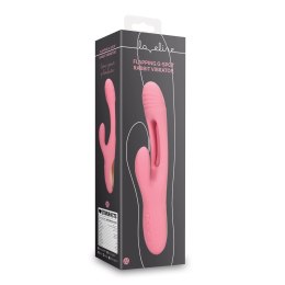 Loveline Pink Arabesque - wibrujący masażer punktu G z funkcją kroliczka
