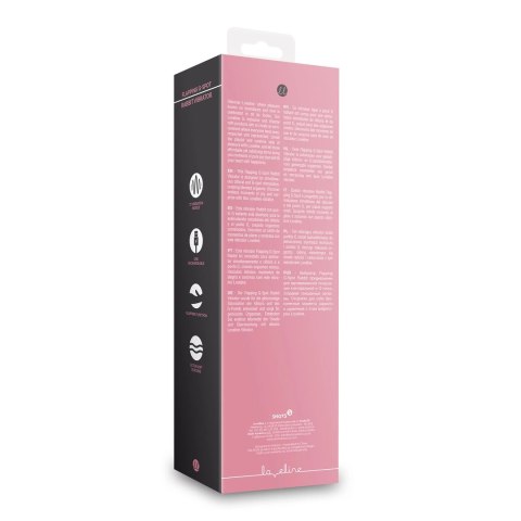 Loveline Pink Arabesque - wibrujący masażer punktu G z funkcją kroliczka