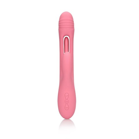 Loveline Pink Arabesque - wibrujący masażer punktu G z funkcją kroliczka