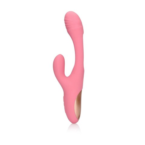 Loveline Pink Arabesque - wibrujący masażer punktu G z funkcją kroliczka