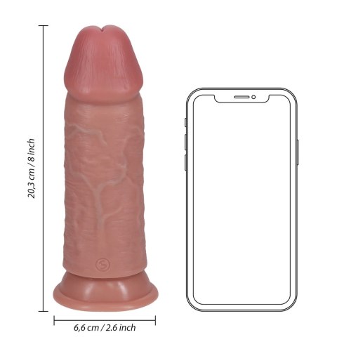 RealRock Model 20,3 cm - Anatomiczna forma, ultra cienka powierzchnia