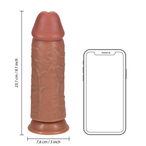 RealRock Model 23 cm - Anatomiczny, elastyczny system mocowania