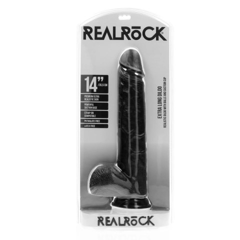 RealRock Model 35,5 cm - anatomiczny rozmiar, przyssawka, naturalny kolor