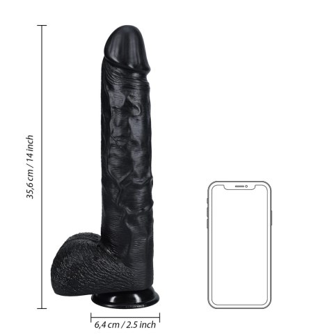 RealRock Model 35,5 cm - anatomiczny rozmiar, przyssawka, naturalny kolor
