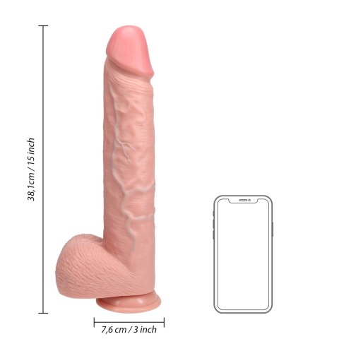 RealRock Model XL anatomiczny z przyssawką 38 cm naturalny