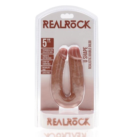 RealRock Podwojny Model Anatomiczny 12,7 cm - elastyczny silikon, naturalny wygląd