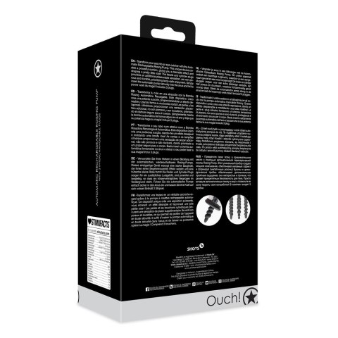 Shots Ouch! model automatyczny - elektryczna pompka ssąca z zestawem końcowek