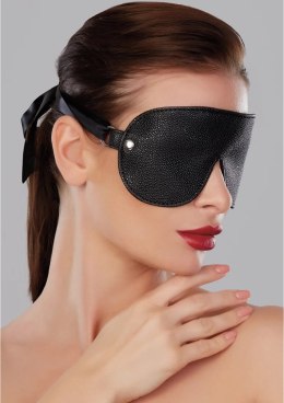 Allure Reversible Eye Mask dwustronna maska na oczy czarna skorzana