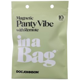 Doc Johnson Magnetic Panty Vibe - Silikonowy model z pilotem, czarny