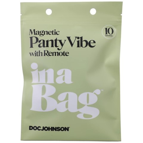 Doc Johnson Magnetic Panty Vibe - Silikonowy model z pilotem, czarny
