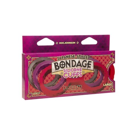 Doc Johnson silikonowe kajdanki formowane do nadgarstkow czarne