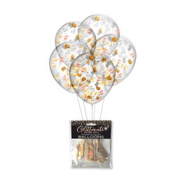 Little Genie Glitterati Boobie - Balony z konfetti 5 szt. 28 cm