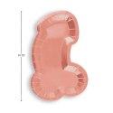 Little Genie zestaw 8 talerzy dekoracyjnych rożowe złoto 18 cm