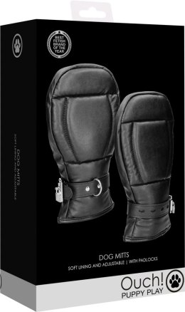 Ouch! Dog Gloves by Shots - neoprenowe rękawice imitujące łapy, czarne