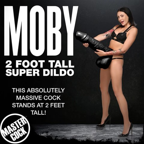 XR Brands Moby model XL czarny 60 cm - zaawansowany gadżet premium