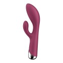 Satisfyer Spinning Rabbit 1 - podwojny model z rotacyjną głowką, rożowy