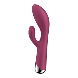 Satisfyer Spinning Rabbit 1 - podwojny model z rotacyjną głowką, rożowy