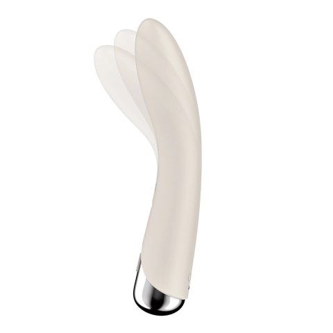 Satisfyer Vibe 1 - zakrzywiony model z obrotową głowką, silikonowy