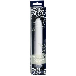Doc Johnson White Nights Velvet Touch model 18 cm, wodoodporny biały