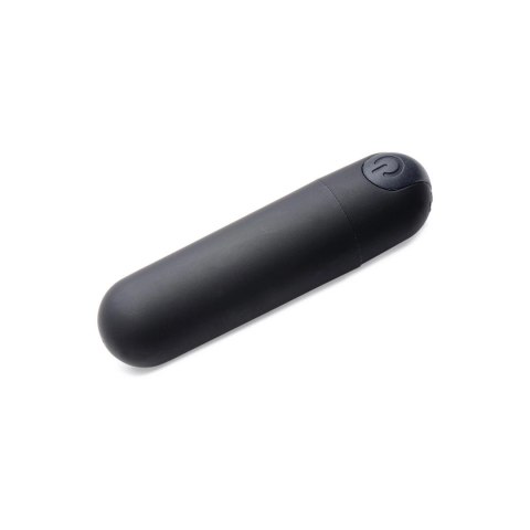 XR Brands Bang Bullet - miniaturowy wibrator z pilotem, silikon, fioletowy