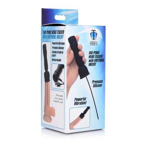 XR Brands Utheral - Wibrująca głowica z silikonową wkładką, USB