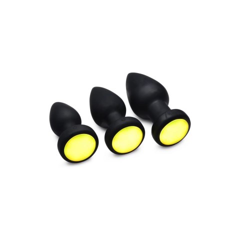 XR Brands silikonowy korek LED średni z pilotem i 7 trybami wibracji