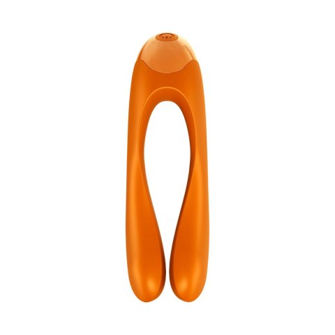 Satisfyer Candy Cane - Mini wibrator na palec czarny, kompaktowy