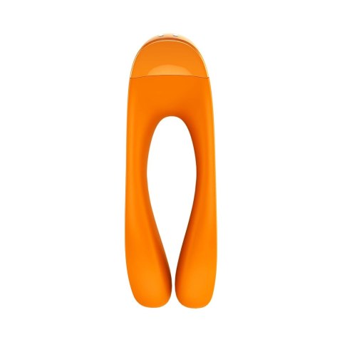 Satisfyer Candy Cane - Mini wibrator na palec czarny, kompaktowy