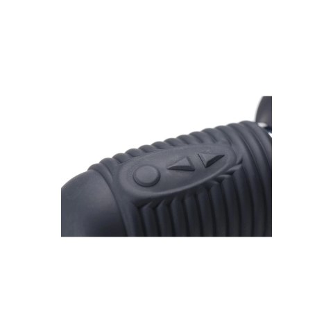 XR Brands Power Pounder czarny silikonowy model wibrująco-pchający