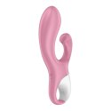Satisfyer Balloon Rabbit - Wibrator z funkcją zwiększania objętości, rożowy