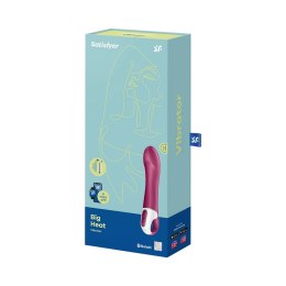 Satisfyer Big Heat zakrzywiony wibrator z funkcją podgrzewania Bluetooth
