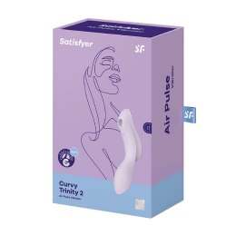 Satisfyer Curvy Trinity 2 - Wielofunkcyjny Wibrator Pulsacyjny, Rożowy
