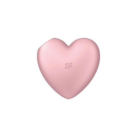 Satisfyer Cutie Heart - Podwojny wibrator pulsacyjny, silikon, rożowy