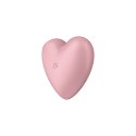 Satisfyer Cutie Heart - Podwojny wibrator pulsacyjny, silikon, rożowy
