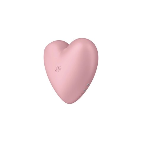 Satisfyer Cutie Heart - Podwojny wibrator pulsacyjny, silikon, rożowy