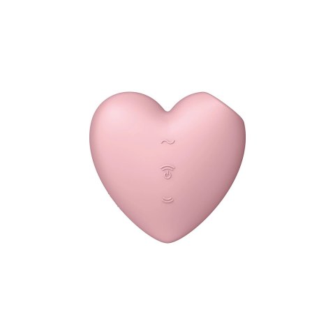 Satisfyer Cutie Heart - Podwojny wibrator pulsacyjny, silikon, rożowy