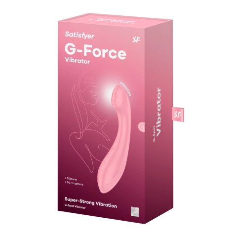 Satisfyer G-Force - silikonowy model zakrzywiony, 10 trybow wibracji
