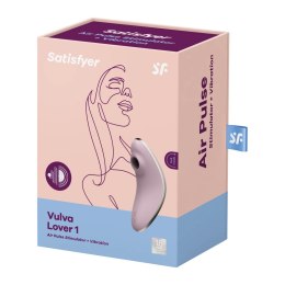 Satisfyer Vulva Lover 1 - podwojny stymulator pulsacyjno-wibracyjny, silikonowy