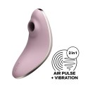 Satisfyer Vulva Lover 1 - podwojny stymulator pulsacyjno-wibracyjny, silikonowy